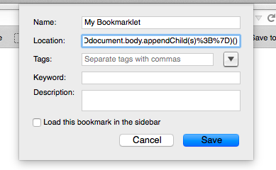 Firefox bookmarks editor